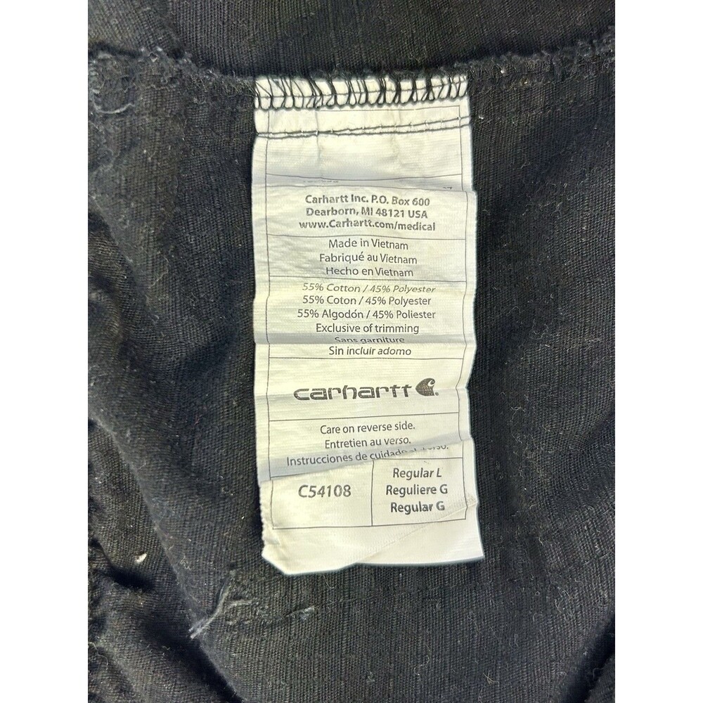 Carhartt Men's Ripstop Multi-Cargo Scrub Pants Black Size Large C54108 - Picture 8 of 8